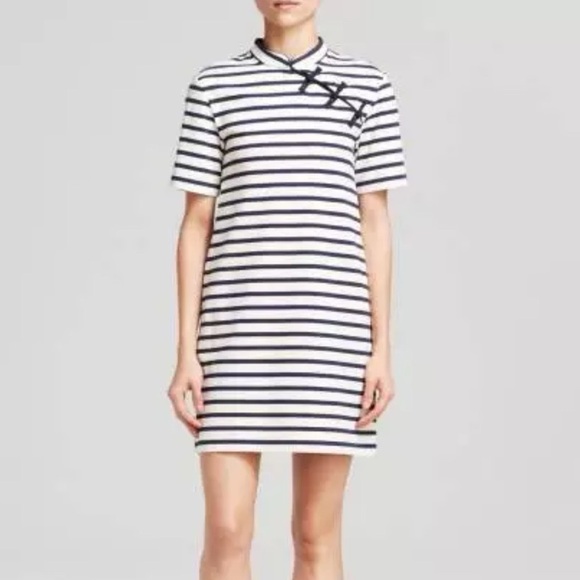 Marc Jacobs Navy and White Striped Nautical Dress with pockets! - Picture 1 of 10